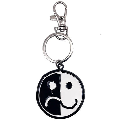 Fall Out Boy Smiley Logo Metal Key Chain Back