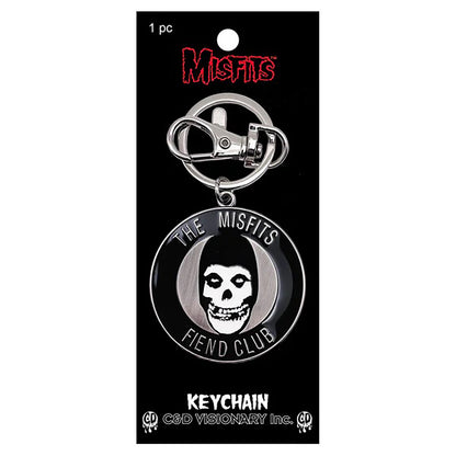 Misfits Fiend Club Metal Key Chain Front