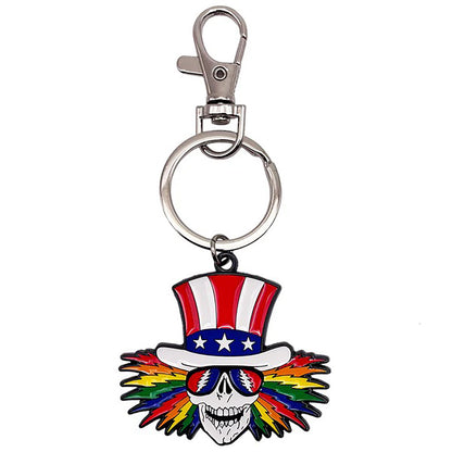 Grateful Dead Uncle Sam Metal Key Chain Back