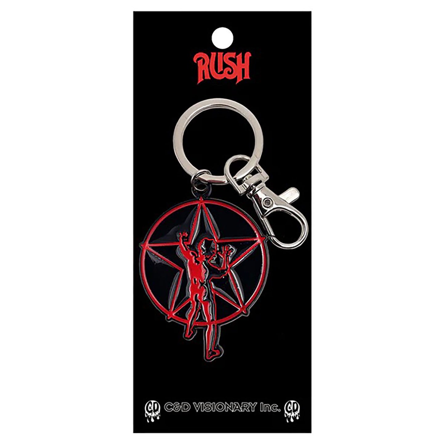 Rush Starman Metal Key Chain Front
