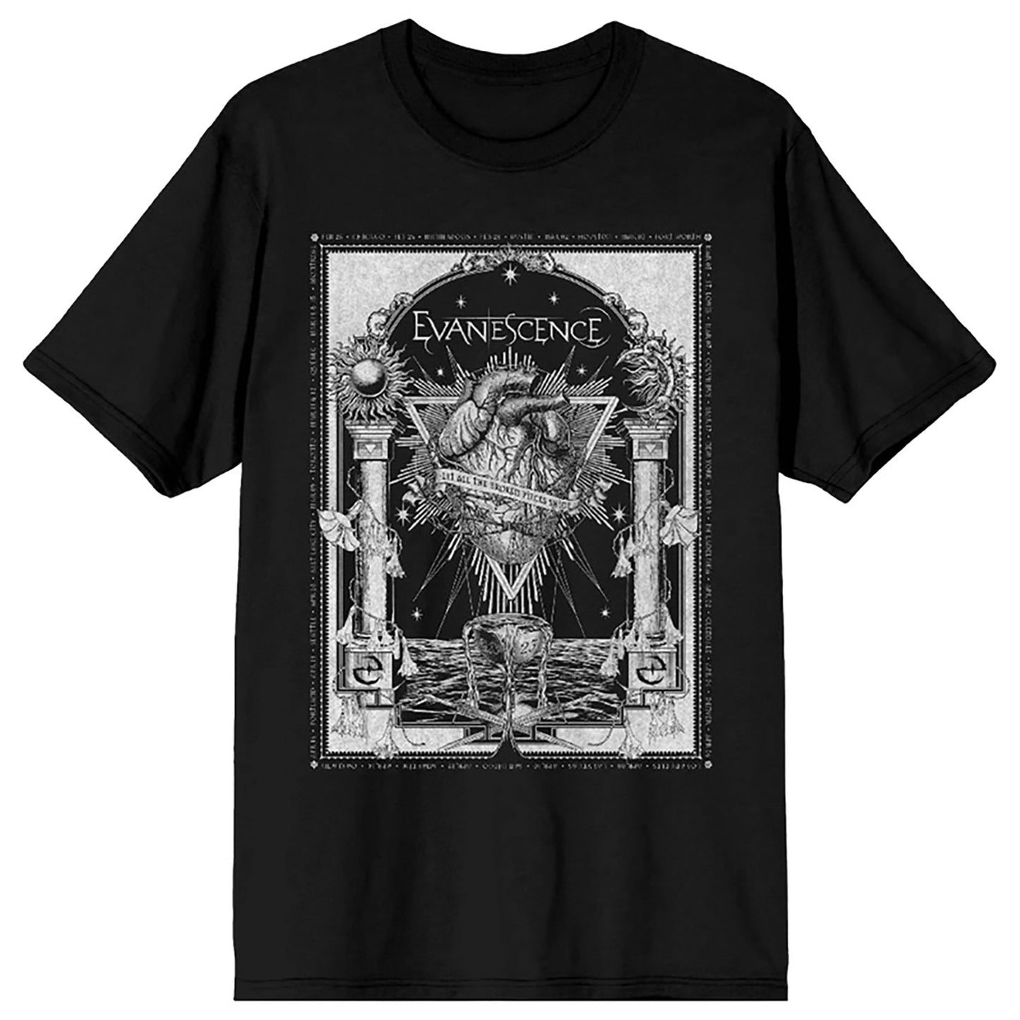 Evanescence Poster T-shirt Front