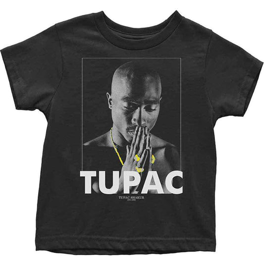 Tupac Praying Childrens T-shirt Front