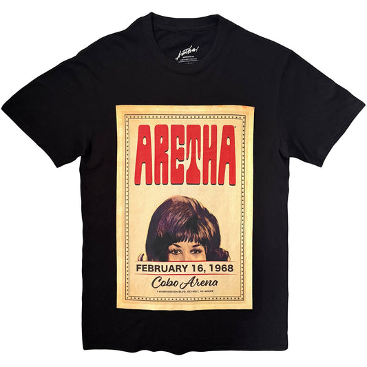 Aretha Franklin Cobo Hall T-shirt Front