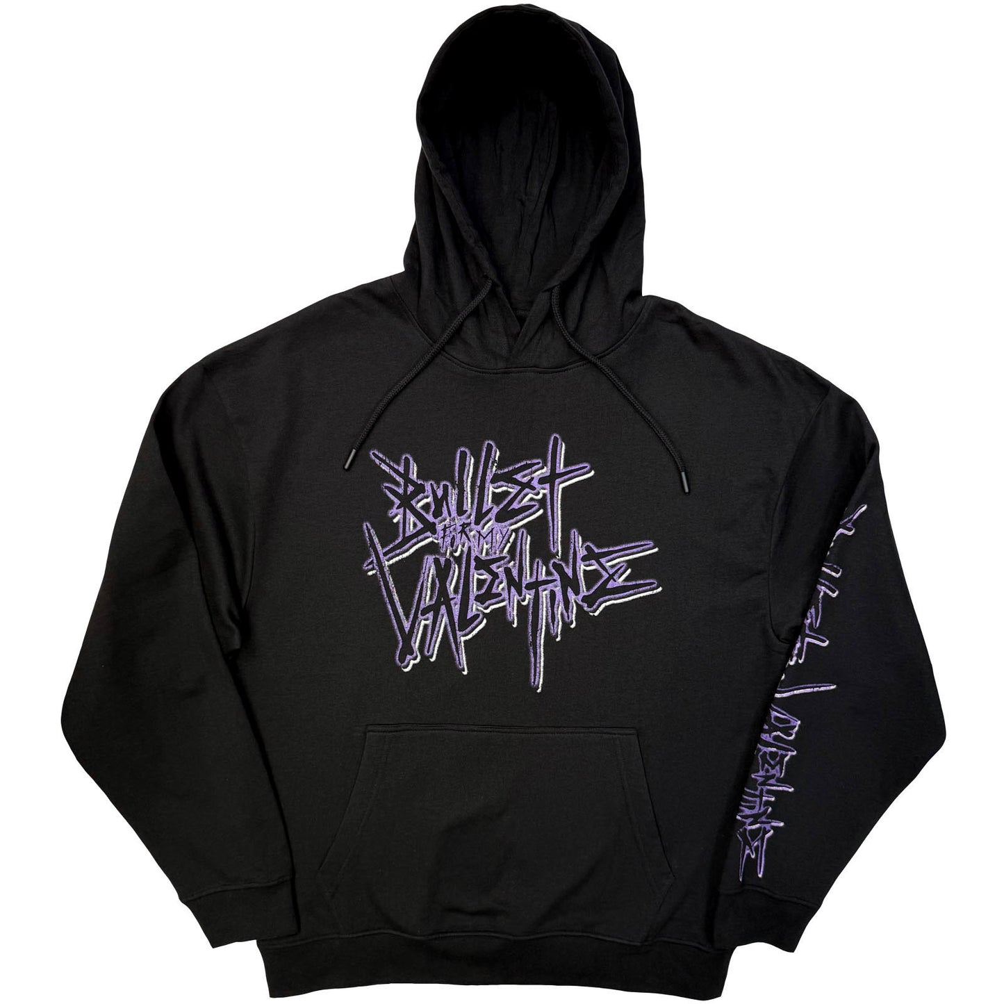 Bullet For My Valentine Purple Logo Hooded Sweatshirt Front