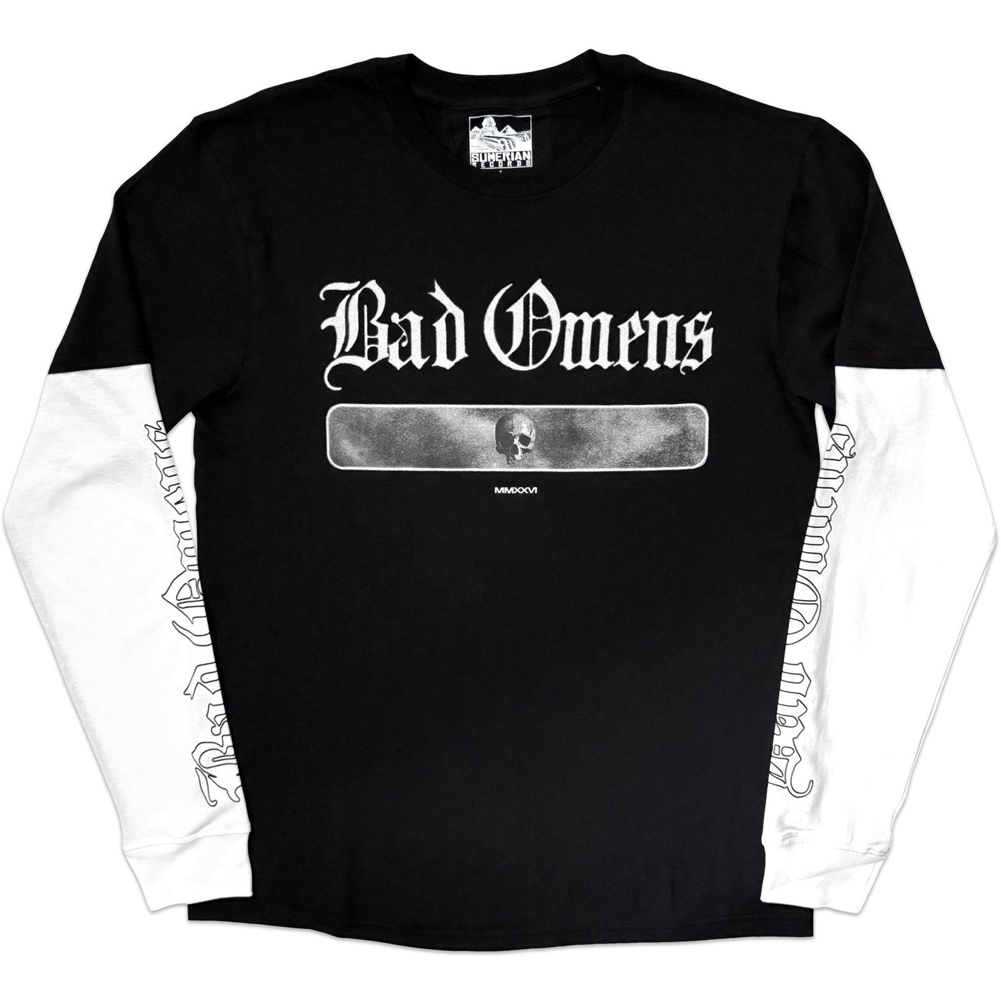 Bad Omens Skull Layered Long Sleeve Front
