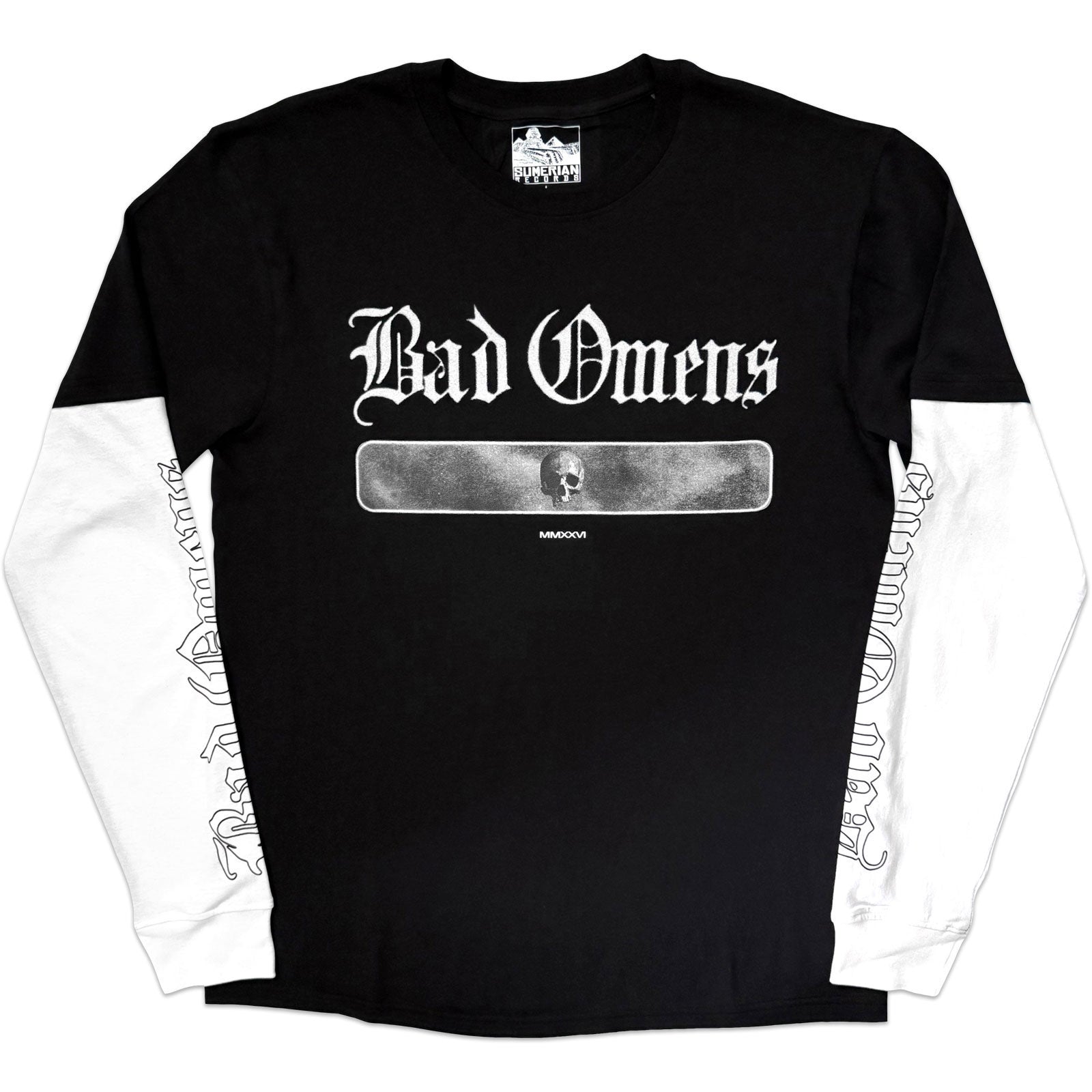 Bad Omens Skull Layered Long Sleeve Front