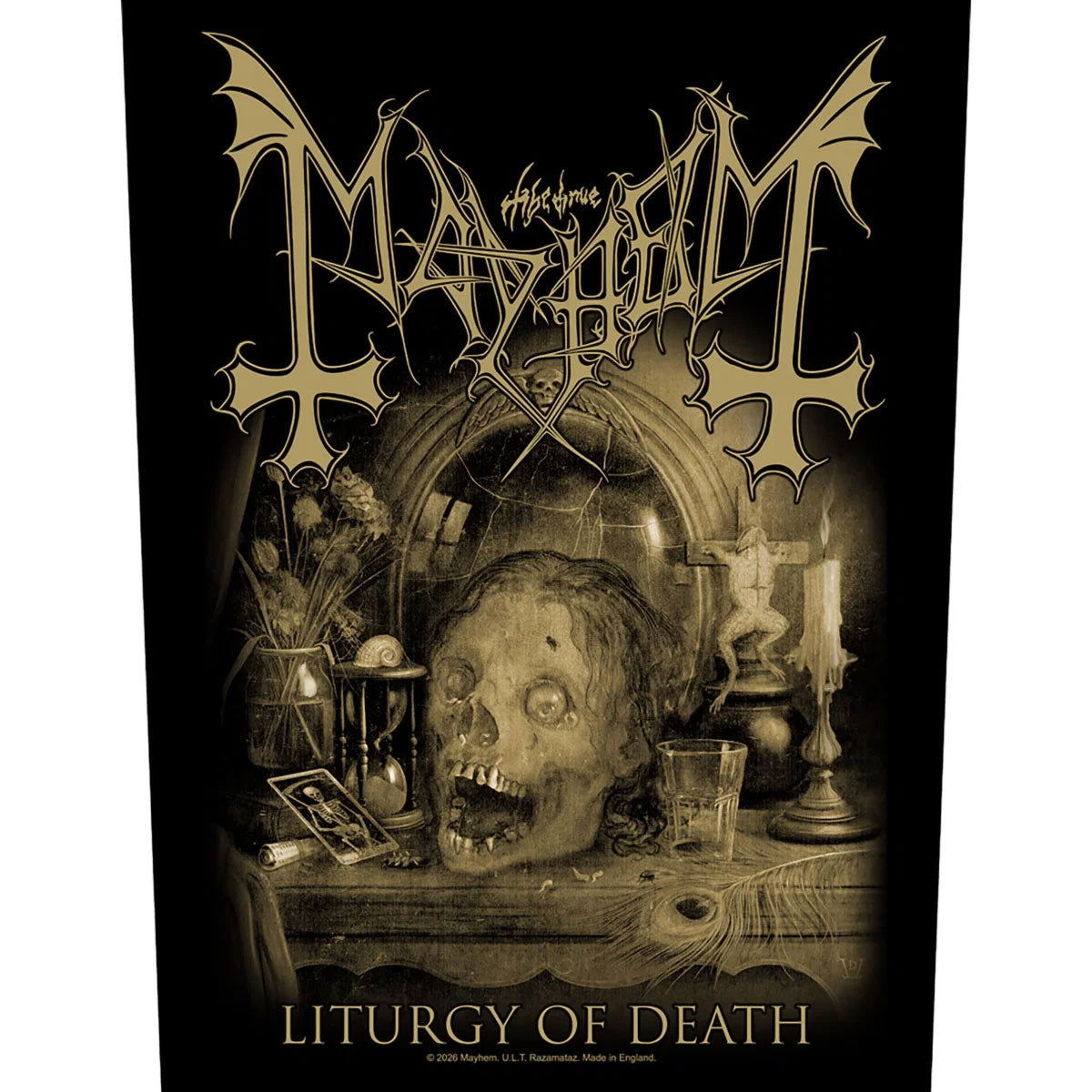 Mayhem Liturgy Of Death Back Patch Front