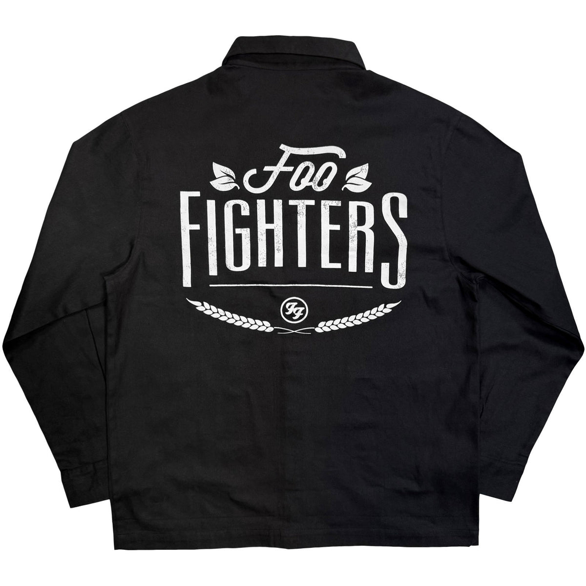 Foo Fighters Text Logo Dress Shirt Back