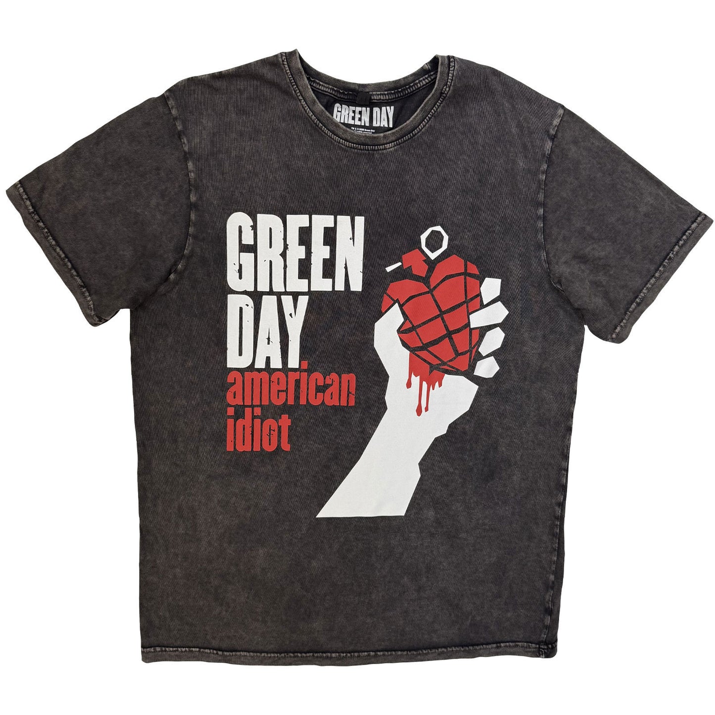 Green Day American Idiot Dip Dye & Wash T-shirt Front