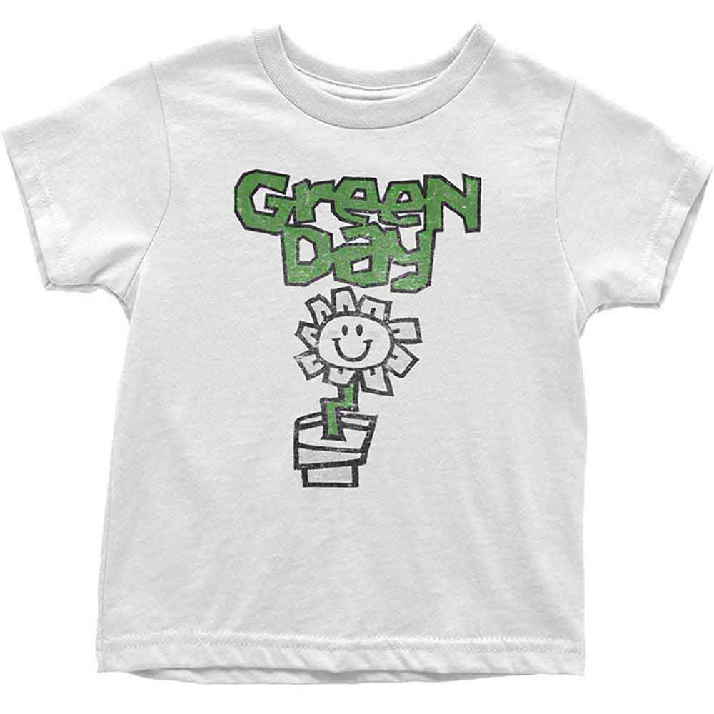 Green Day Flower Pot Childrens T-shirt Front