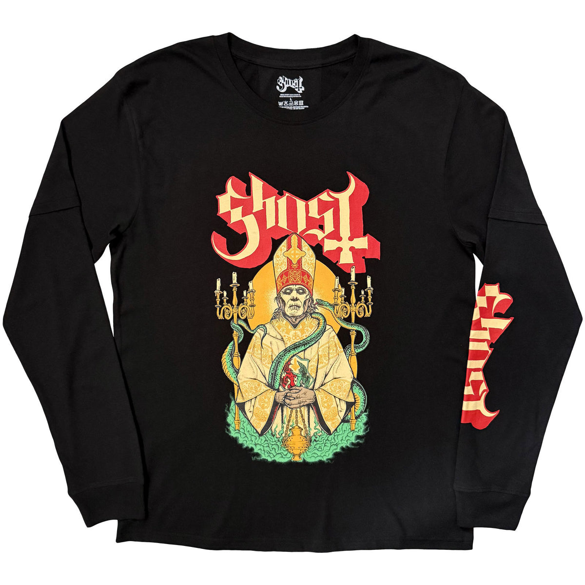 Ghost Serpent Split Layered Long Sleeve Front