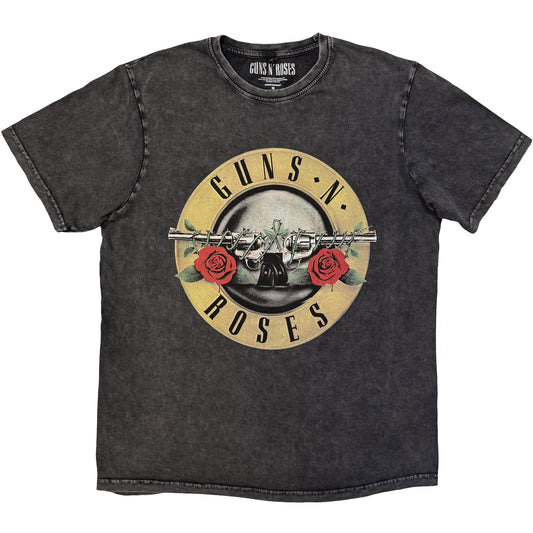 Guns N Roses Classic Logo Dip Dye & Wash T-shirt Front