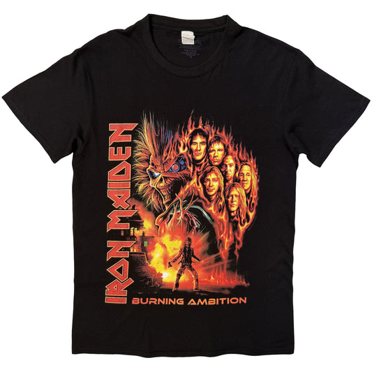 Iron Maiden Burning Ambition T-shirt Front