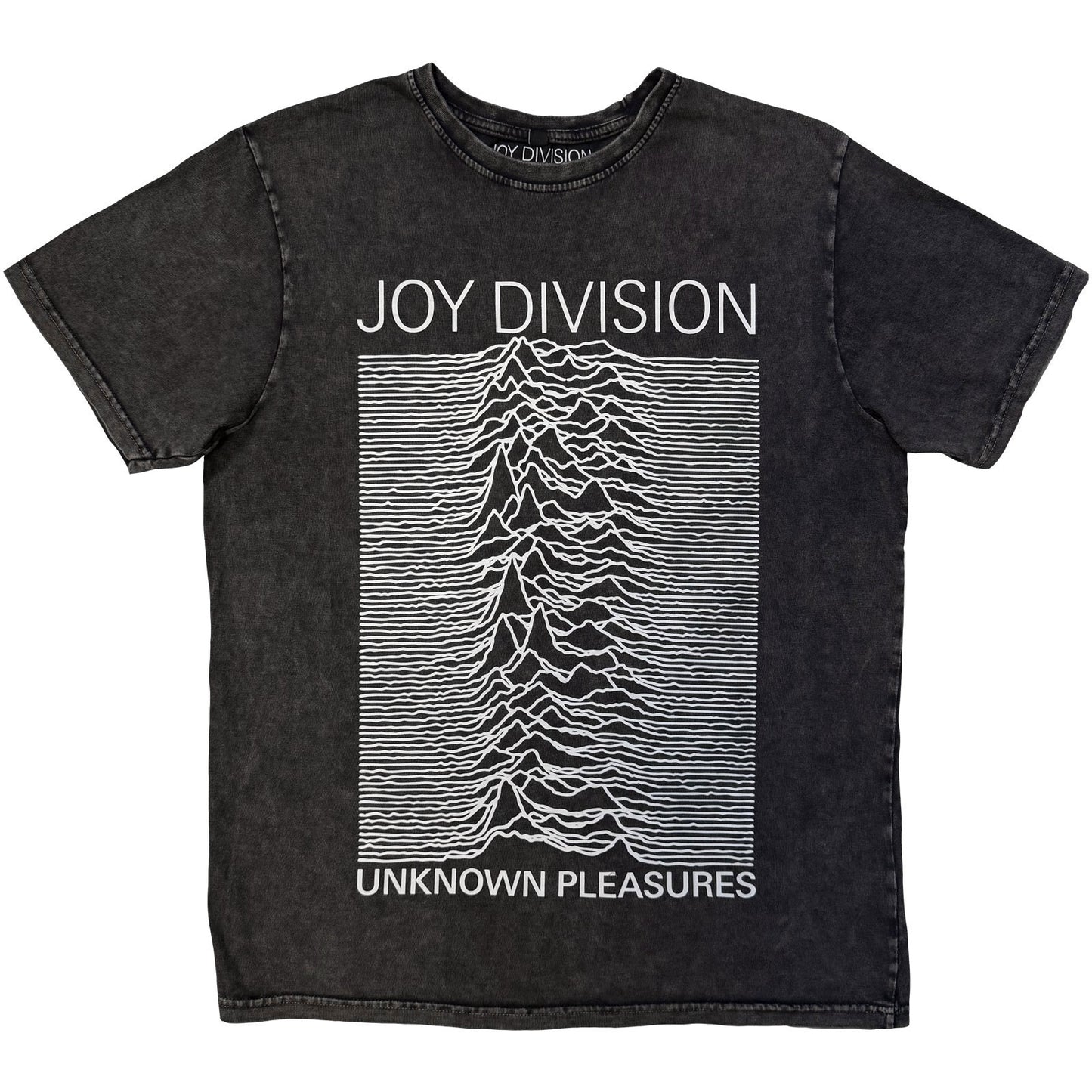 Joy Division Unknown Pleasures Dip Dye & Wash T-shirt Front