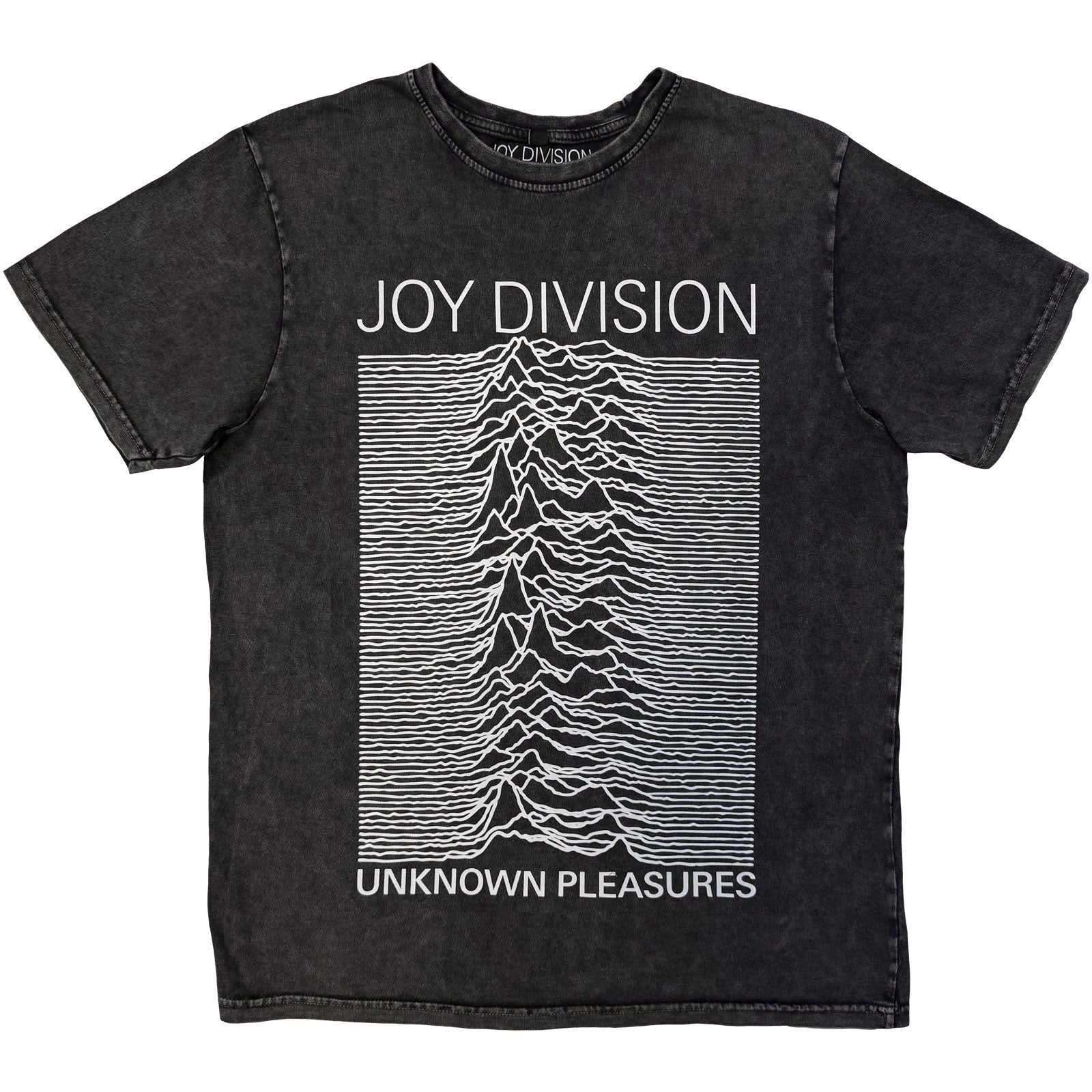 Joy Division Unknown Pleasures Dip Dye & Wash T-shirt Front