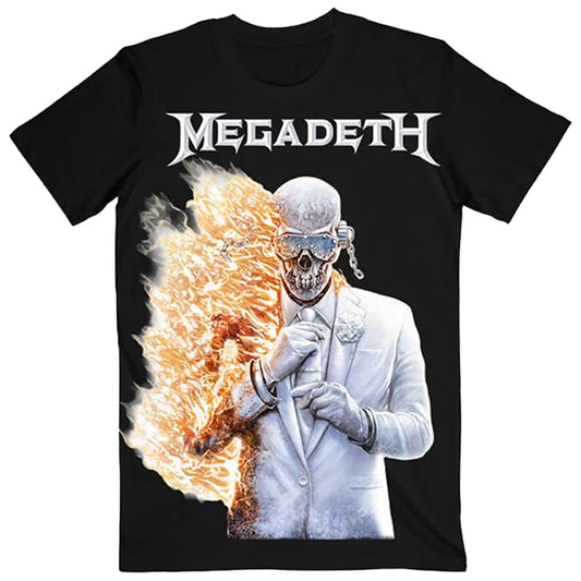 Megadeth White Album Vic Flame T-shirt Front