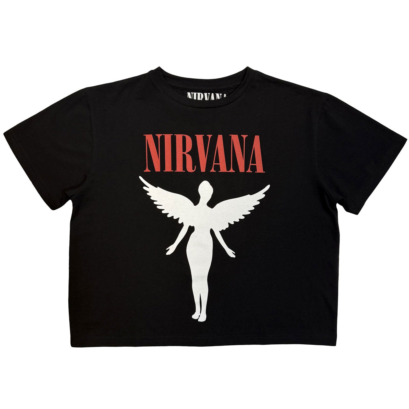 Nirvana In Utero Crop Top Girls Jr Front
