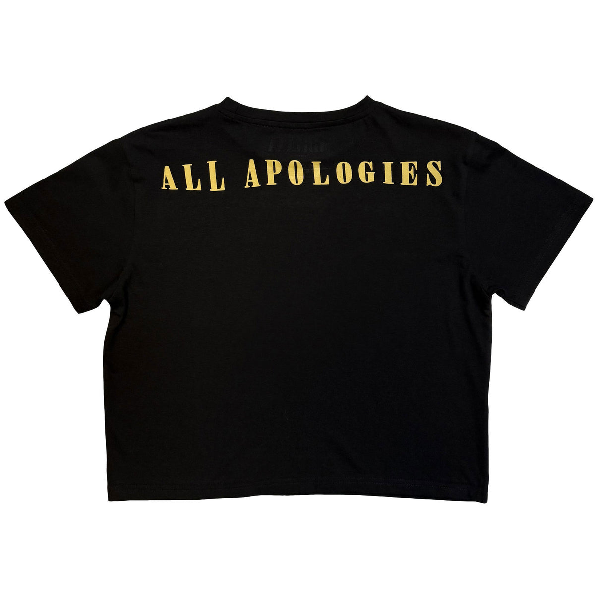 Nirvana All Apologies Crop Top Girls Jr Back