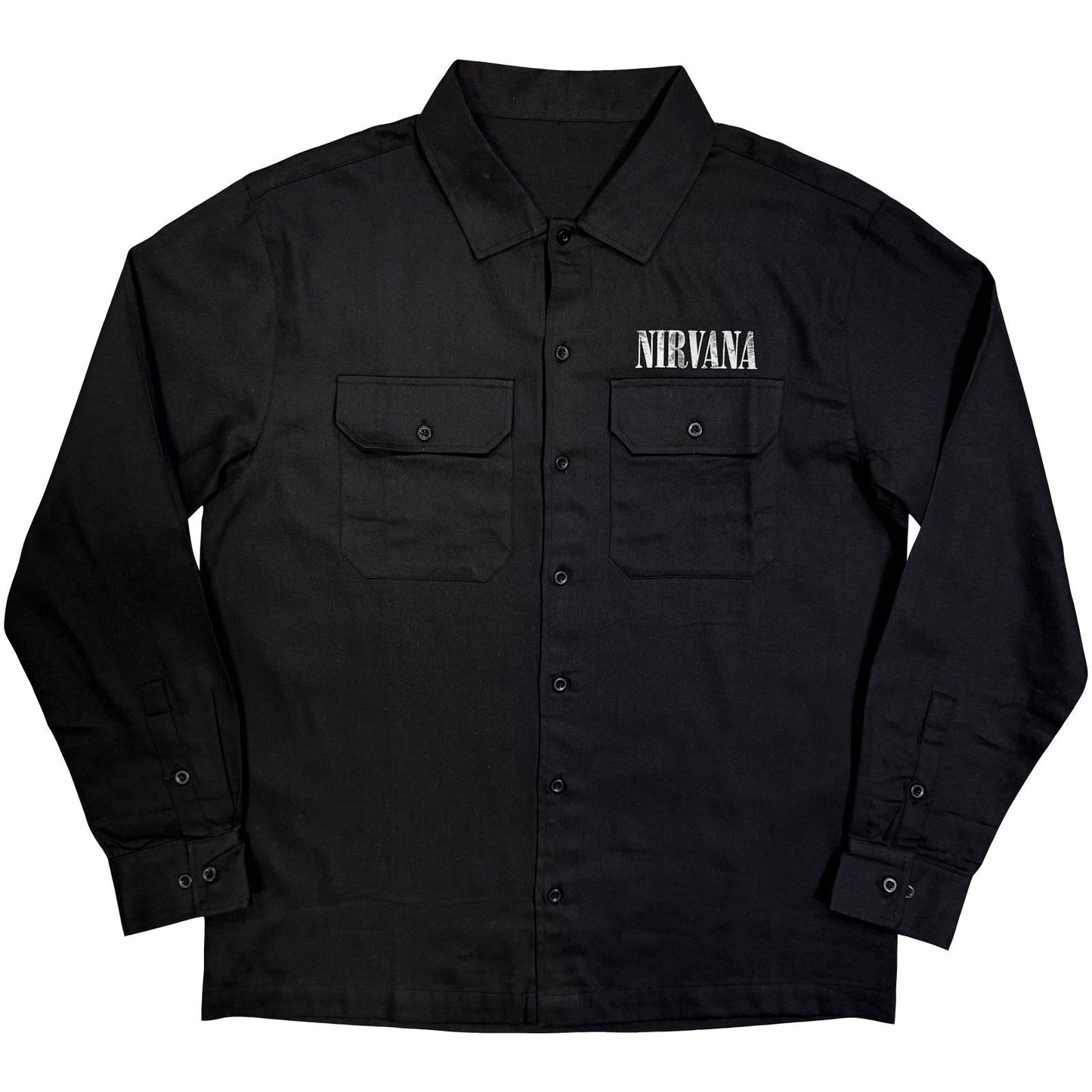 Nirvana Come As You Are Happy Face Dress Shirt Front