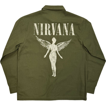 Nirvana In Utero Logo Dress Shirt Back