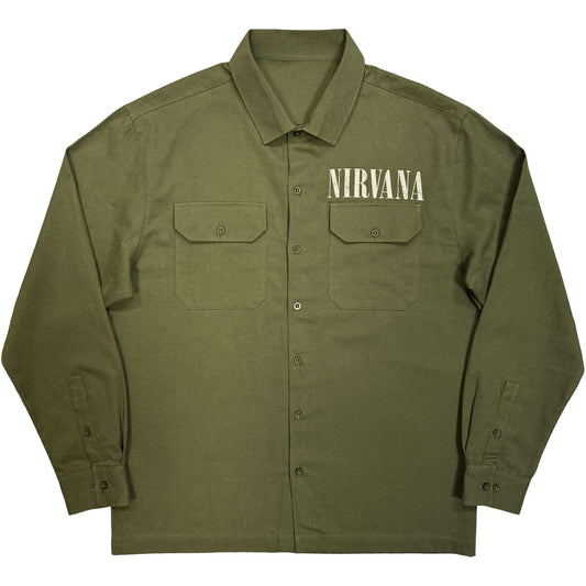 Nirvana In Utero Logo Dress Shirt Front
