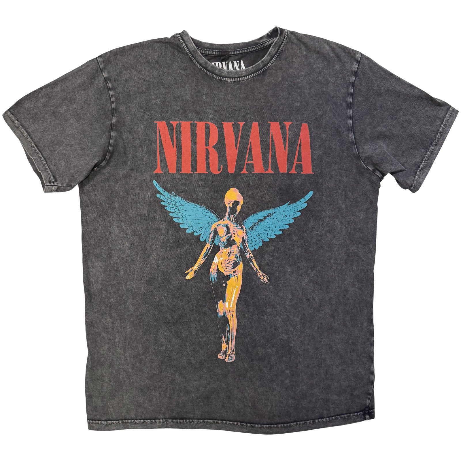 Nirvana Angelic Dip Dye & Wash T-shirt Front