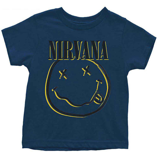 Nirvana Inverse Happy Face Childrens T-shirt Front
