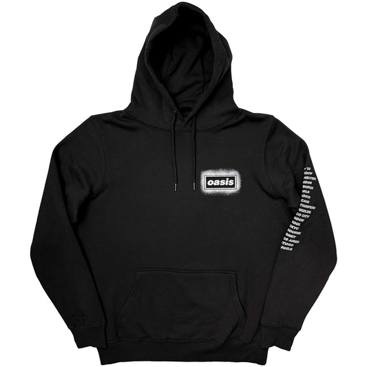 Oasis Spray Live '25 World Tour Hooded Sweatshirt Front