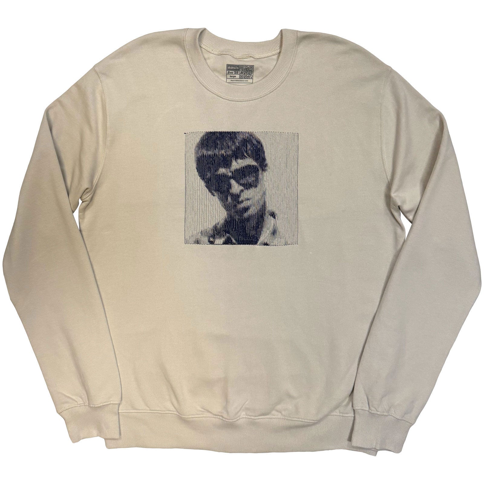 Oasis Noel Embroidered Portrait Sweatshirt Front