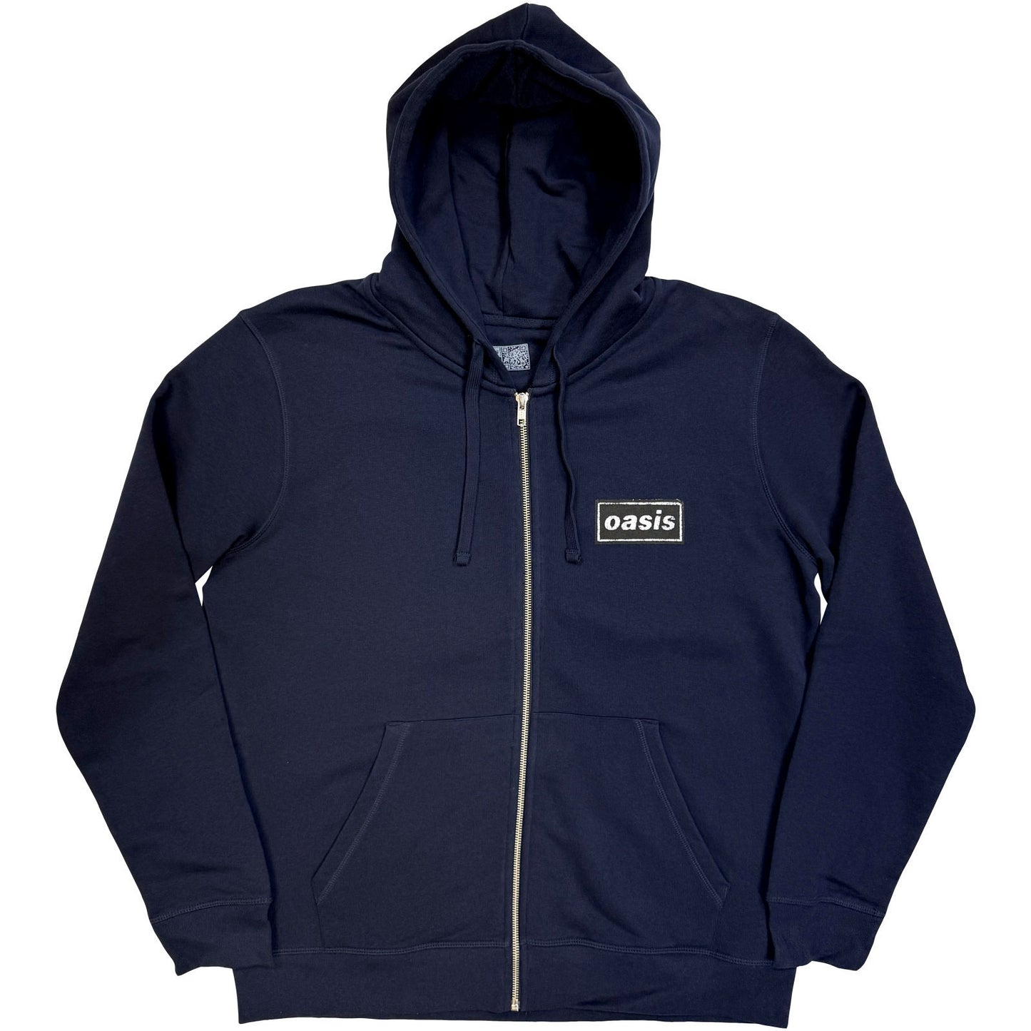 Oasis Stencil Logo Zippered Hooded Sweatshirt Front