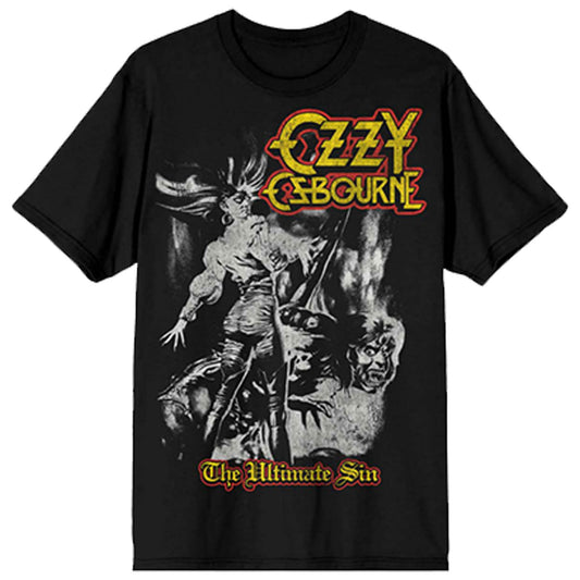 Ozzy Osbourne Ultimate Sin Tribute T-shirt Front