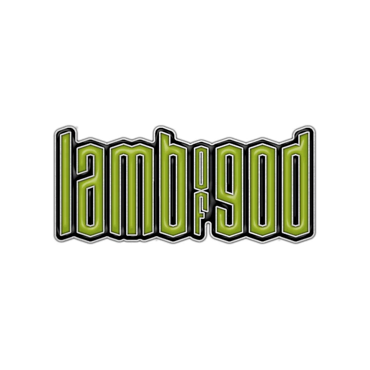 Lamb Of God Into Oblivion Pewter Pin Badge Front