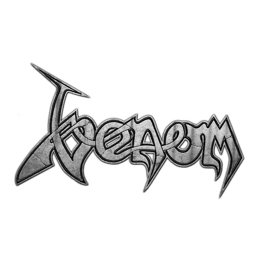 Venom Logo Pewter Pin Badge Front