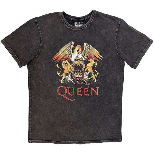 Queen Classic Crest Dip Dye & Wash T-shirt Front