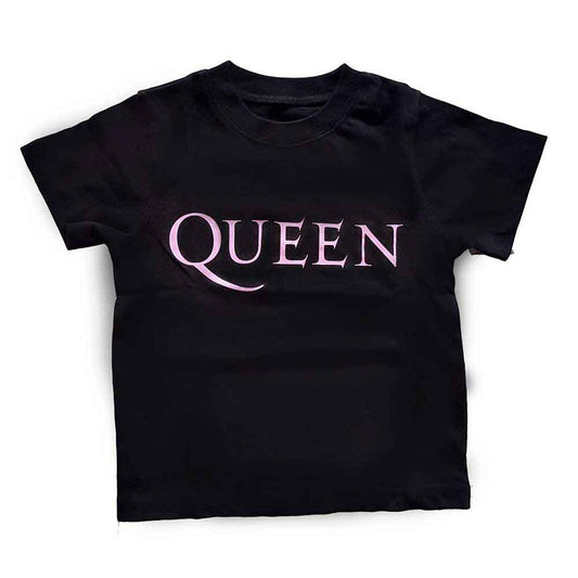 Queen Pink Logo Childrens T-shirt Front