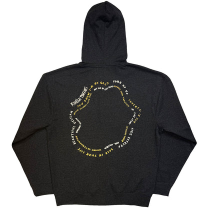 Rolling Stones Foreign Tongues Tracks Zippered Hooded Sweatshirt Back