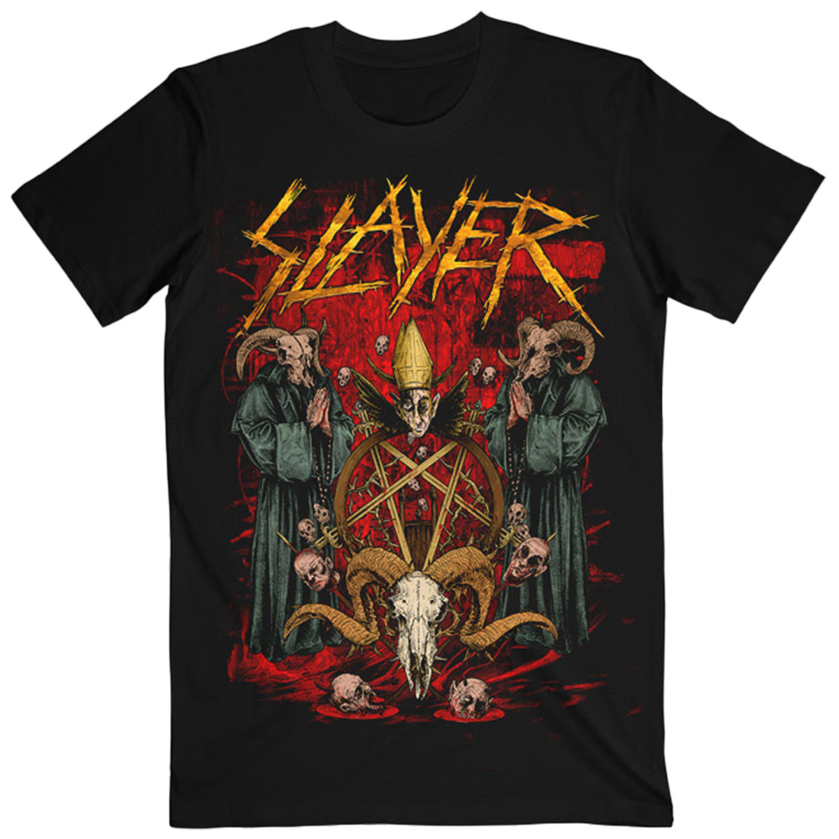 Slayer Goat Pray T-shirt Front