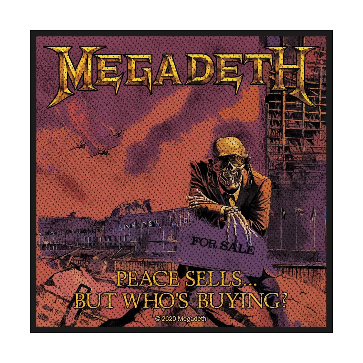Megadeth Peace Sells Woven Patch Front