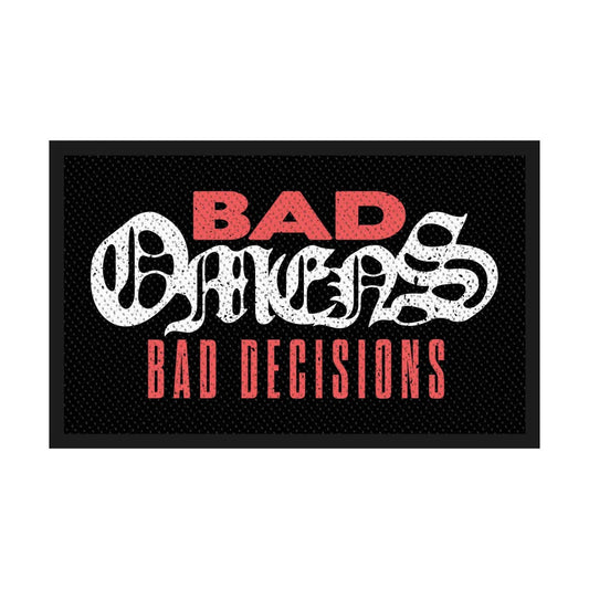 Bad Omens Bad Decisions Woven Patch Front