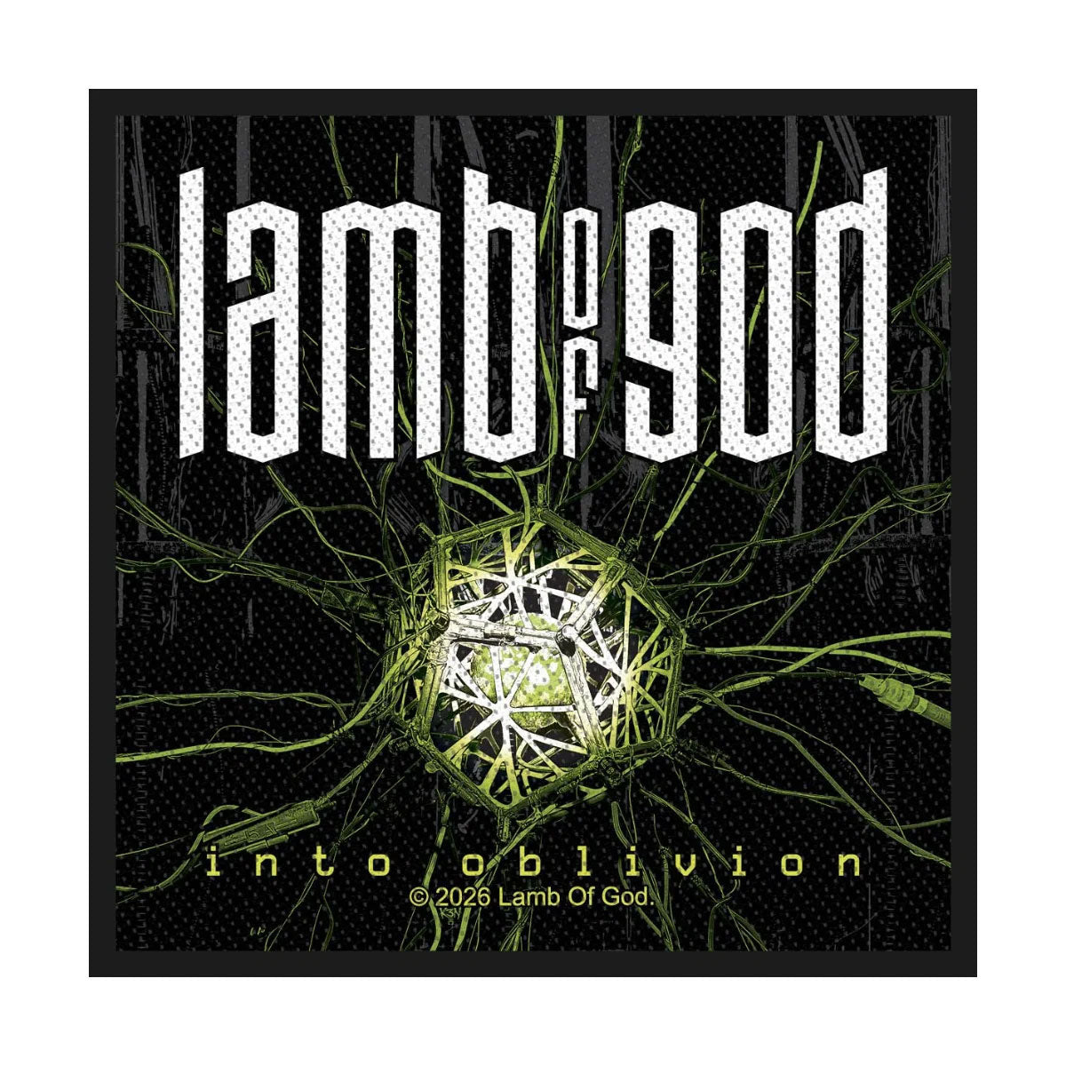 Lamb Of God Into Oblivion Woven Patch Front