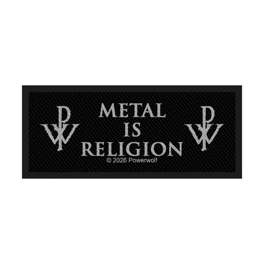 Powerwolf Metal Is Religion Woven Patch Front