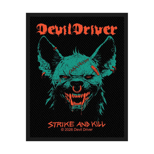 Devildriver Strike And Kill Woven Patch Front