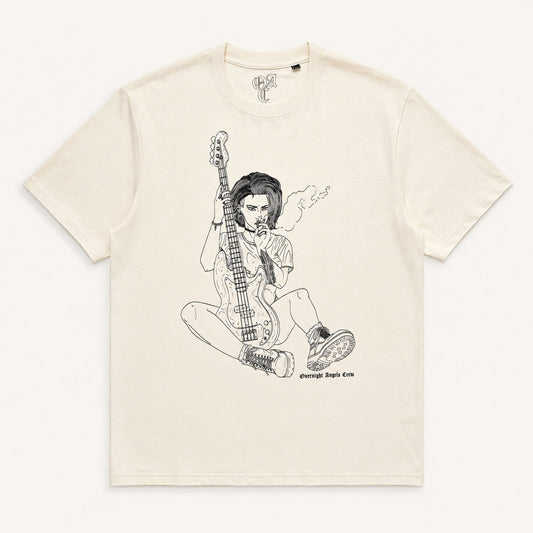 Overnight Angels Crew Bass Babe (Rockabilia Exclusive) T-shirt Front