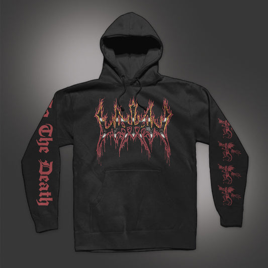 Watain Fire Logo Hooded Sweatshirt Front