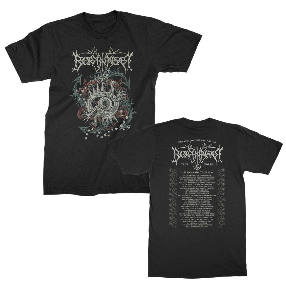 Borknagar North American Tour 2020 T-shirt Front