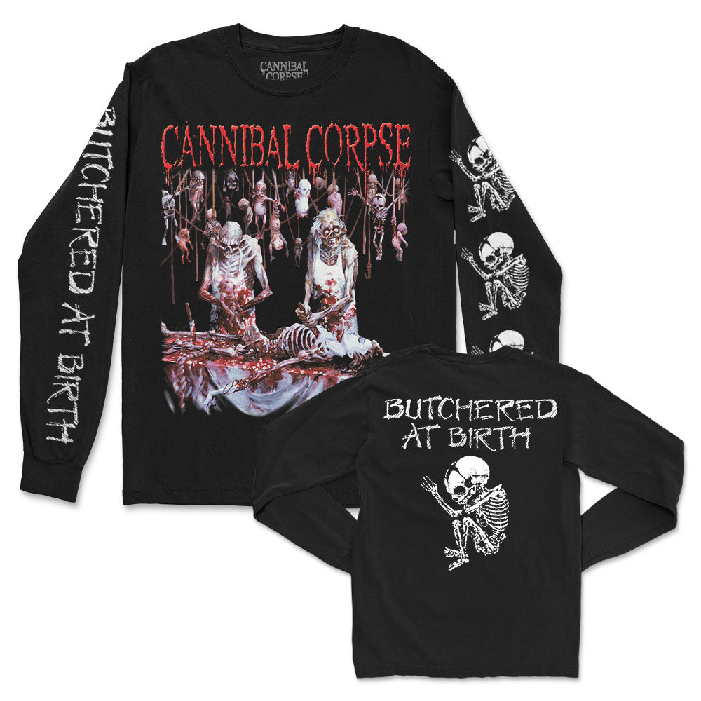 Cannibal Corpse Butchered At Birth Long Sleeve Front