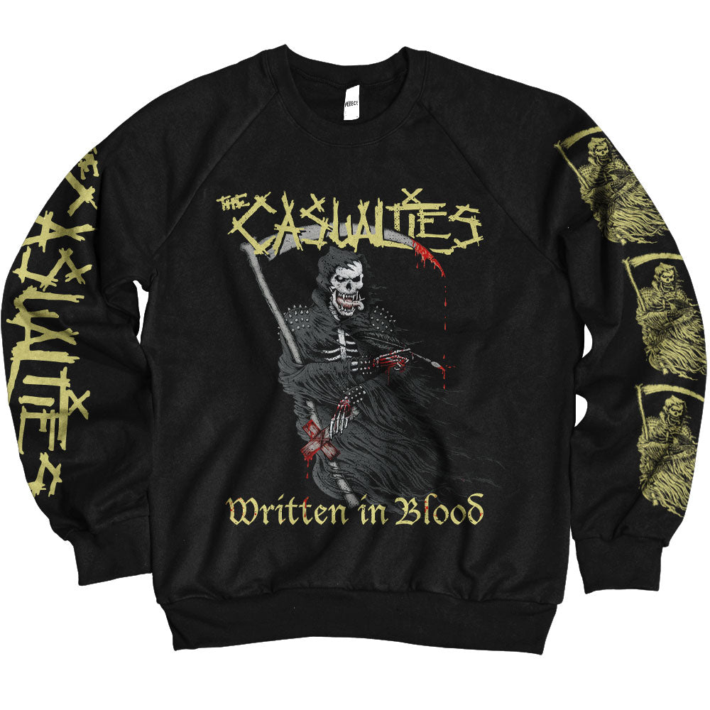 Casualties Written in Blood Sweatshirt Front