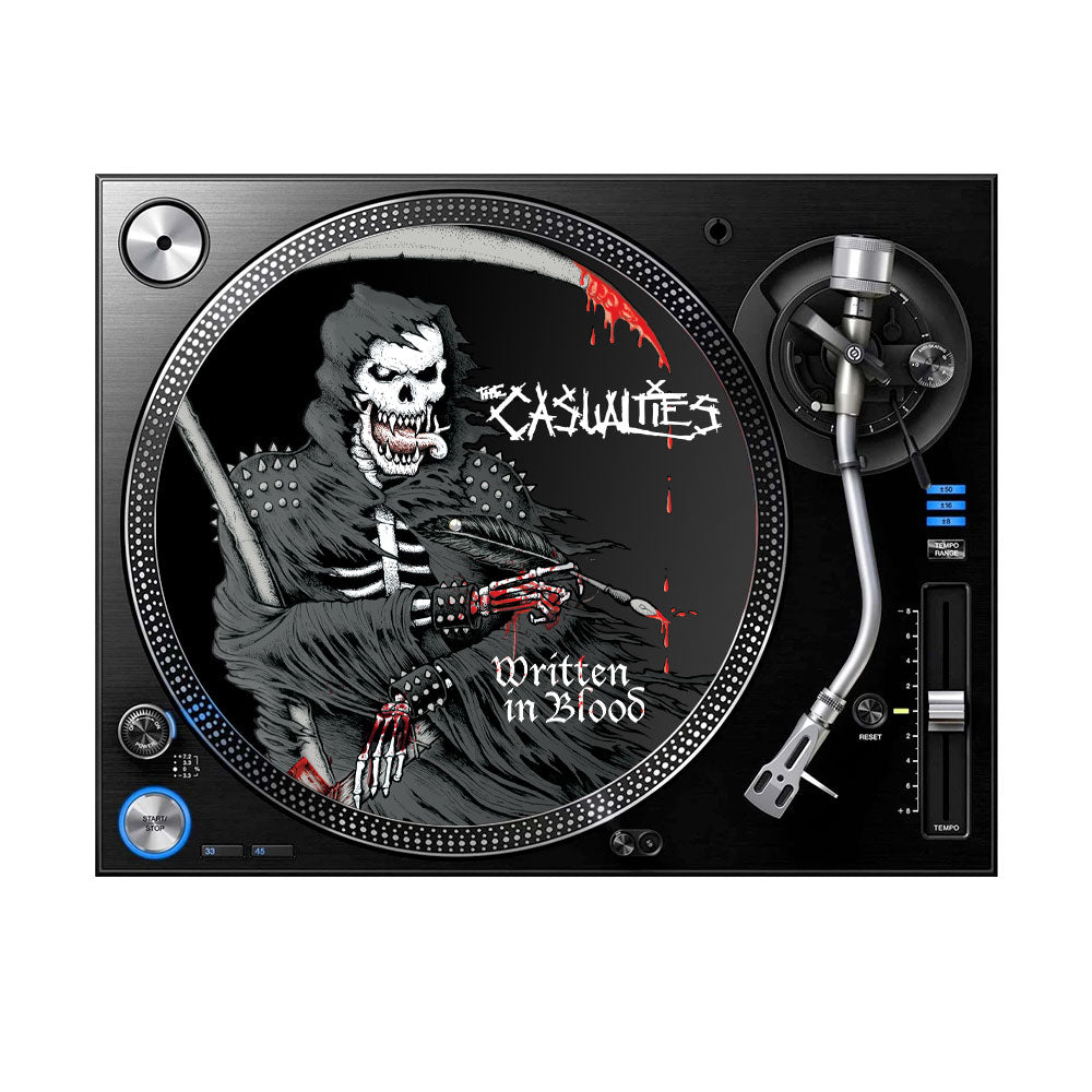 Casualties Written in Blood Slipmat Slipmat Front