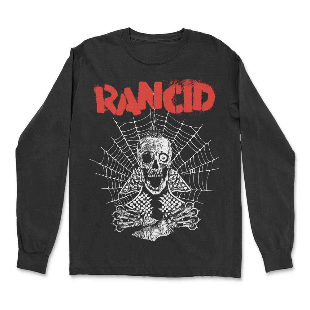 Rancid Spiderweb Long Sleeve Front