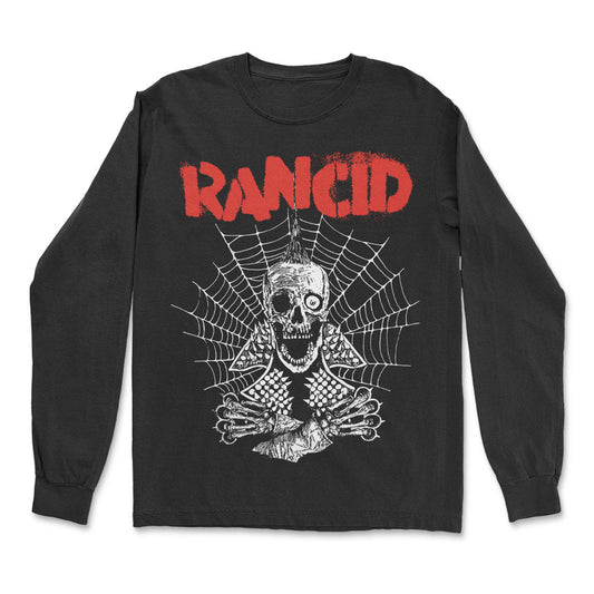 Rancid Spiderweb Long Sleeve Front